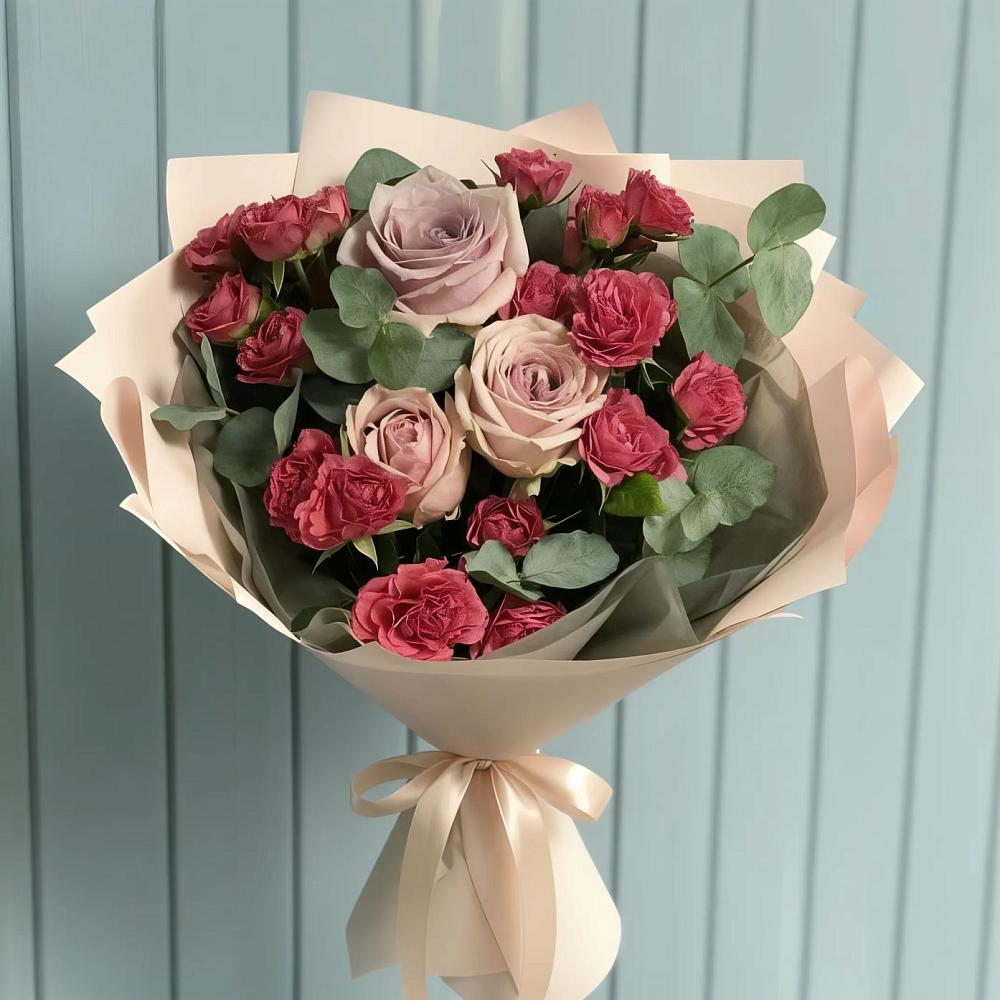 Букет цветов из: Гвоздики и Розы в Иноземка
