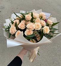 Букет Кремовые розы Латте в Иноземка