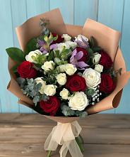 Букет цветов из:  Розы и Альстромерии в Иноземка