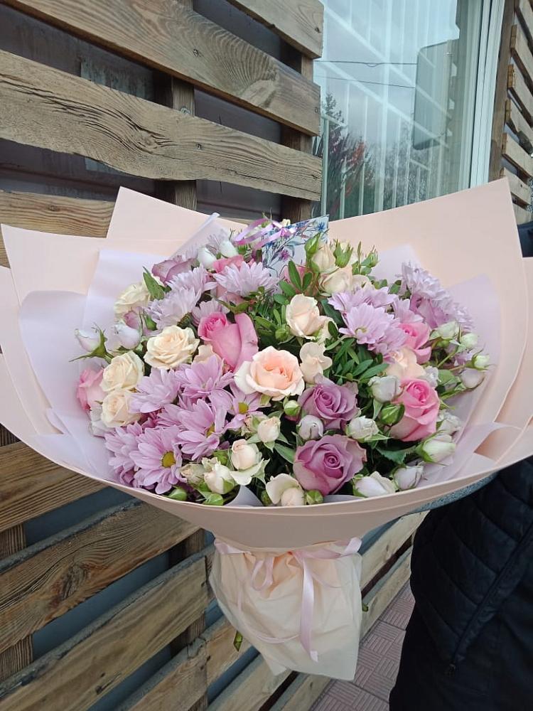 Букет цветов из: Розы и Хризантемы в Иноземка