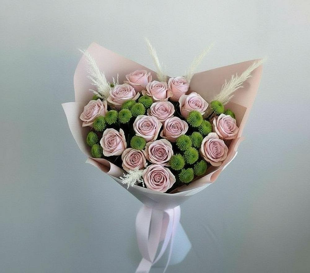 Букет цветов из: Розы и Хризантемы в Иноземка