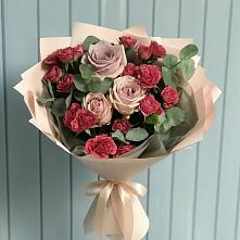 Букет цветов из:  Гвоздики и Розы в Иноземка
