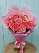 Букет 15 Розовых роз Равель в Иноземка