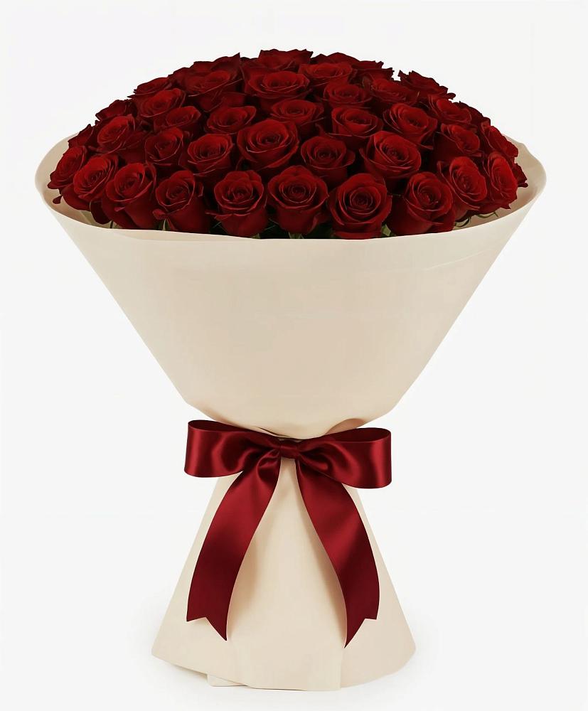 Букет 101 Бордовая роза Блэк Бакарра в Иноземка