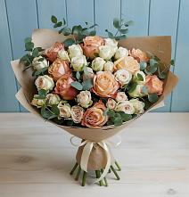 Букет цветов из:  Альстромерии и Розы #REPLACE_PRED# Иноземка